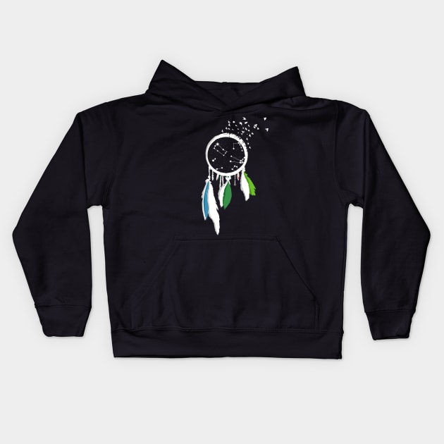 Birds of a Feather Kids Hoodie by otterart